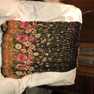 Multi color one size fits all summer skirt